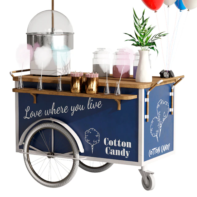 Cotton candy cart — Скачать