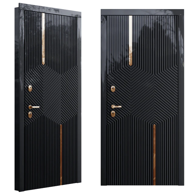 Art deco black front door — Descargar