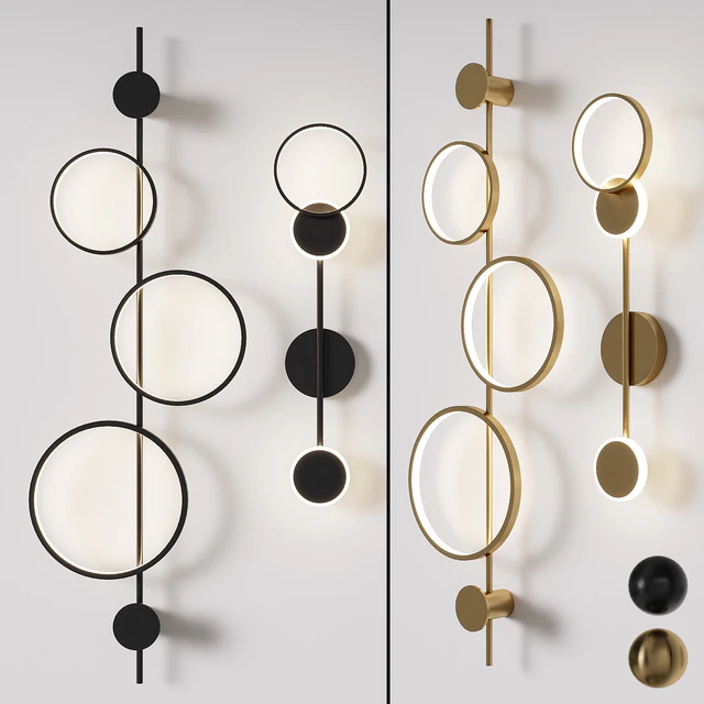 Set of LED wall sconces 1 — Descargar