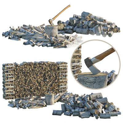 Firewood | wood pile | ax — Ver 1