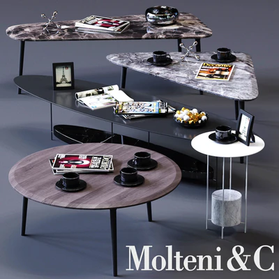 Molteni&C Coffee Tables Set 02 — Вид 1