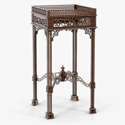 Jonathan Sainsbury Chippendale Fret Bedside Table — Ver 2