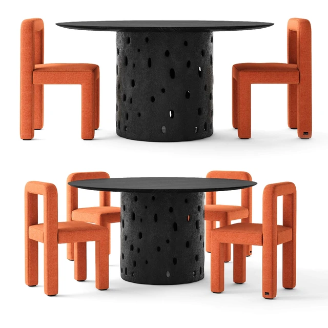 Faina Design Toptun Chair and Ztista Table — Descargar