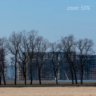Countryside panorama of new buildings and trees — Ver 3