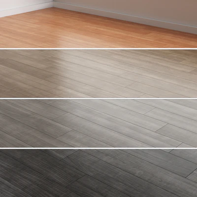 Oak Flooring 4 цвета 5 видов укладки 09 — Вид 1