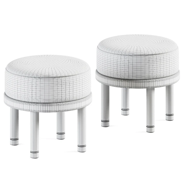 Velvet Petite Moreno Ottoman by Lawson-Fenning / Pouffe — Descargar