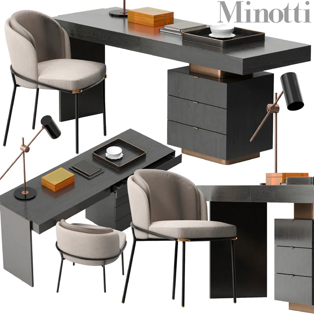 Minotti Carson desk set — Descargar