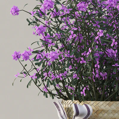Basket with tsvetami 02 — Ver 3