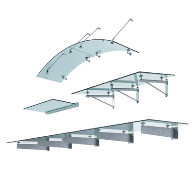Set of glass visors Glasvordach — Ver 3