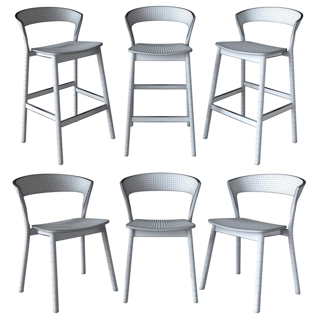 Traba Edith Cafe Chair and Bar Stool — Скачать