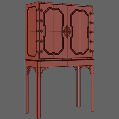 BAKER GeorgeIII Oriental Lacquer Cabinet — Ver 3