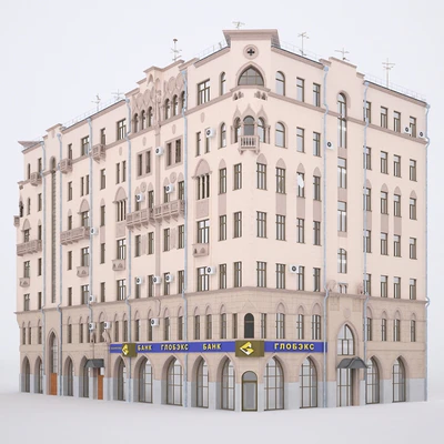The building of Moscow Street. Gardening Samotёchnaya-street, 2/12 — Ver 1