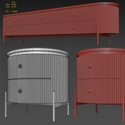 Chest and nightstand Art Deco. Sideboard, nightstand Art Deco by Chainaexpres — Ver 4