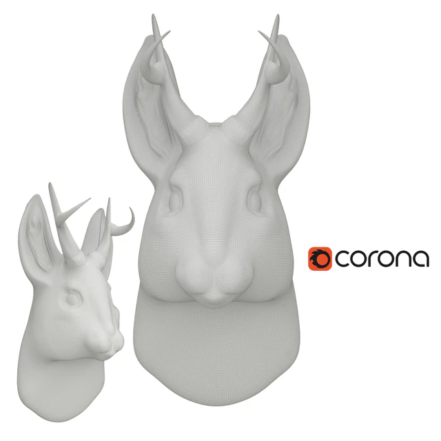 WhiteFauxTaxidermy Rabbit — Descargar