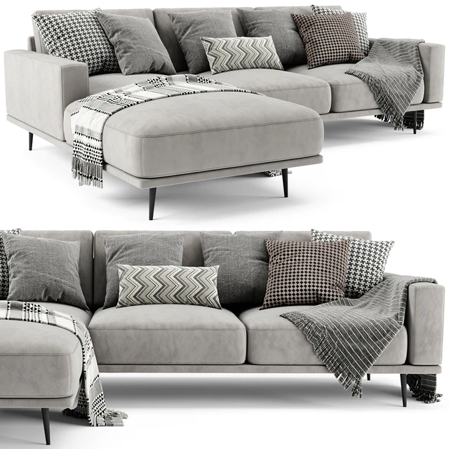 BoConcept Carlton Chaise Longue Sofa — Скачать