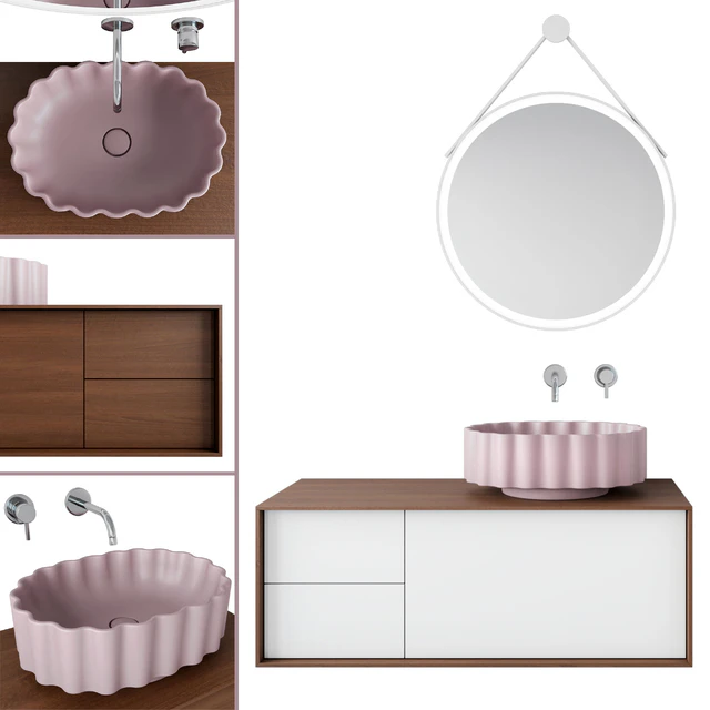 Conchiglia washbasin and cabinet Atollo Kerama Marazzi — Descargar