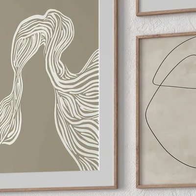 Set of 8 wall paintings 3007 — Ver 3