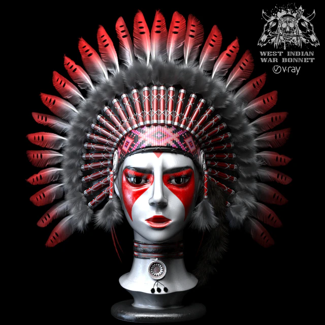 West Indian war bonnet — Скачать