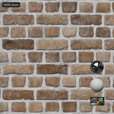 splitface english bond brick wall texture brown — View 4