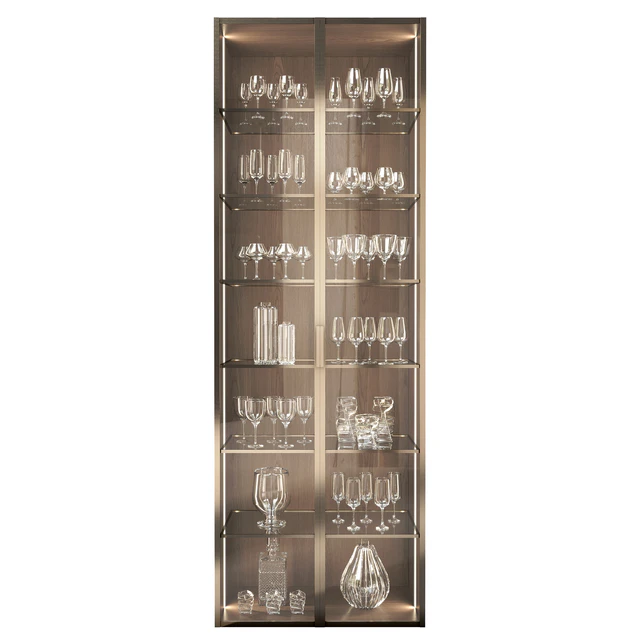 Showcase with glasses — Descargar