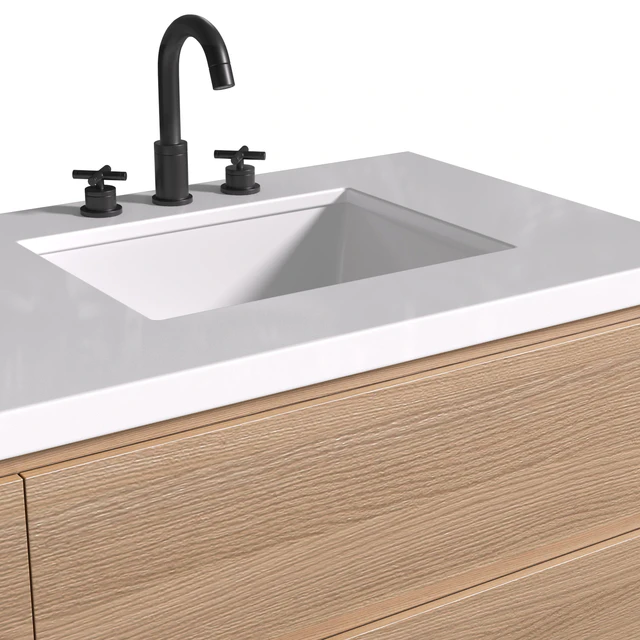 Modern Bathroom Furniture.Washbasin Cabinet With Built-in Basin — Descargar