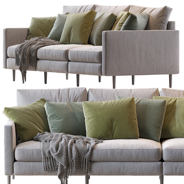 3-Seat Sofa Modular design — Descargar