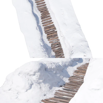 Winter path made of wood — Ver 5