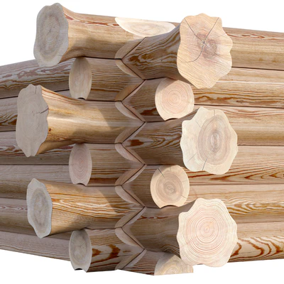 Log cabin (Canadian felling) — Ver 2