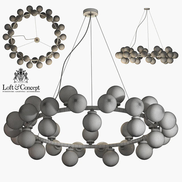 Chandelier Milk Bubble Round Chandelier — Descargar