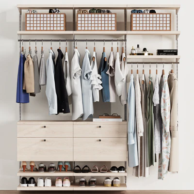 Wardrobe, wall module, dresses, clothes 2 — Ver 1