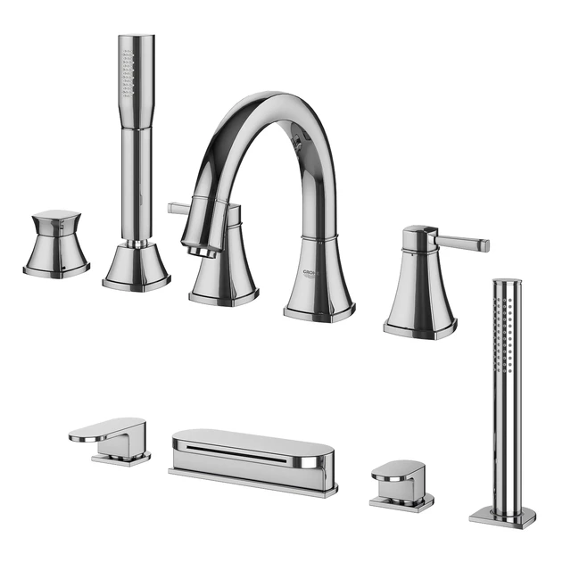Inset bath mixers set 132 (Ravak, Grohe, IDEAL standard) — Descargar