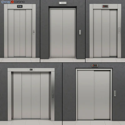 Set of doors for elevators Kone — Ver 1