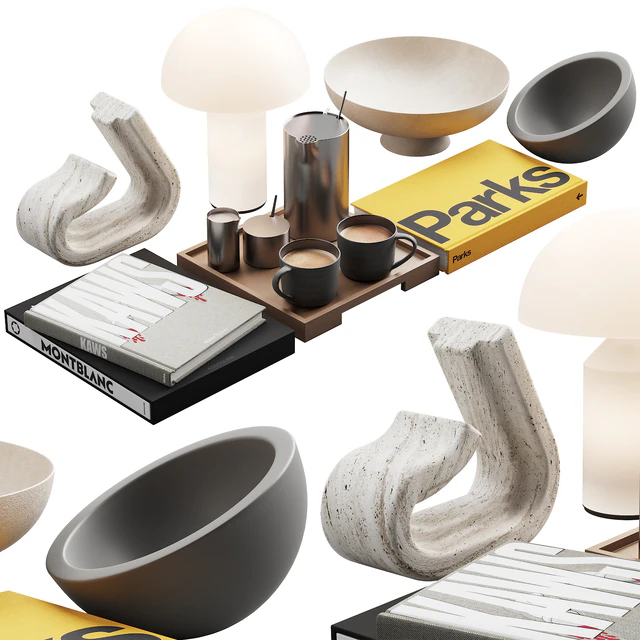 119 decorative set 032 american style neutral decor P01 — Descargar