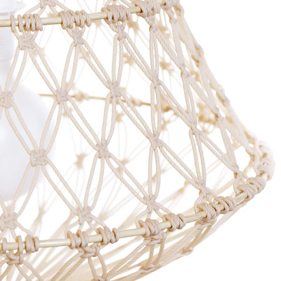 Macrame lampshade INDILA — Ver 5