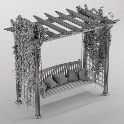 Garden swing pergola — Ver 3
