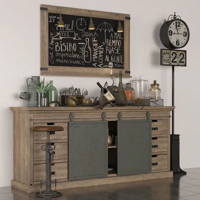 Buffet en manguier massif — Ver 1