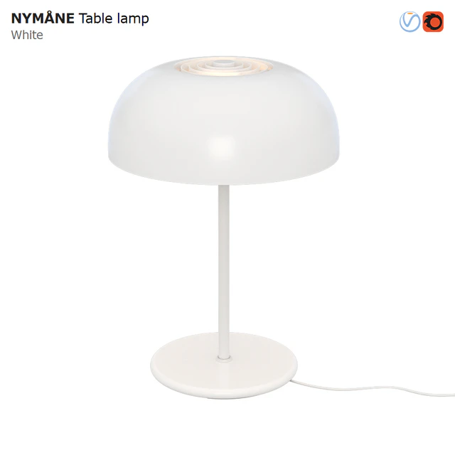 IKEA NYMANE Table Lamp White — Descargar