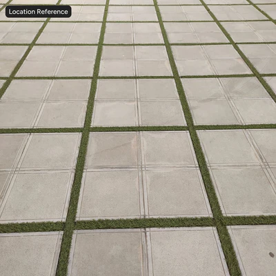 grass grid on concrete paver texture — Вид 5
