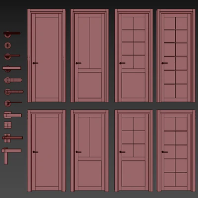 Interior doors with frame and fittings — Ver 5