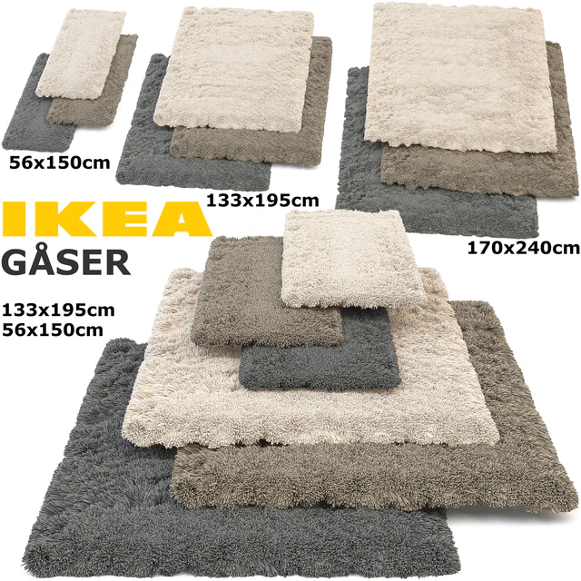 IKEA GASER (ГОСЕР) RUG SET — Скачать