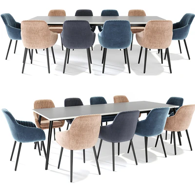 Rochelle Dining Table Chair Set — Вид 1