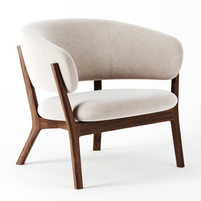 Roundish ARM Chair by Maruni — Ver 1