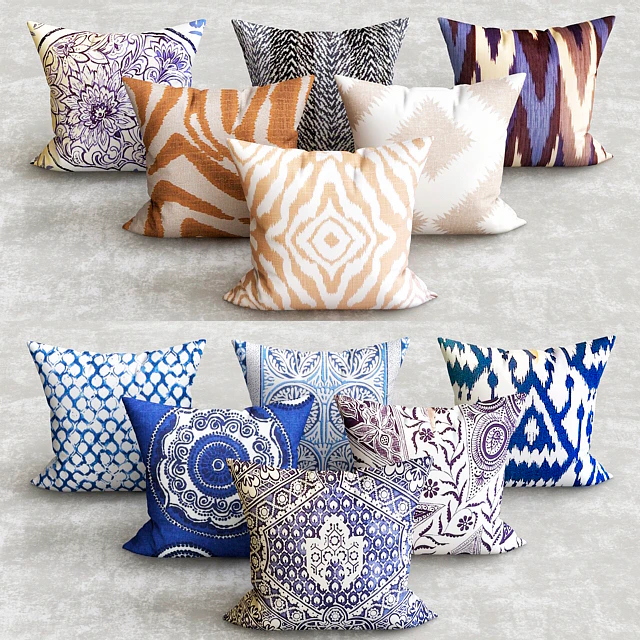 LANAI COLLECTION TRIBAL CIRCLE PILLOW — Скачать