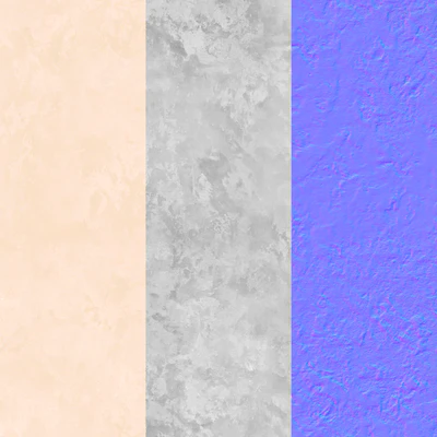 Seamless decorative plaster material — Ver 4