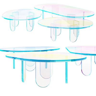 015 Multi-colored Pearl custom coffee table 00 — Вид 1