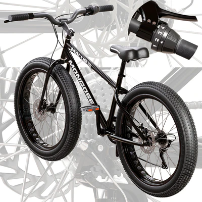 Mongoose Malus Mens and Women Fat Tire Mountain Bike — Ver 5