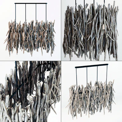 Branch decor lamp n4 / Branch chandelier — Ver 1