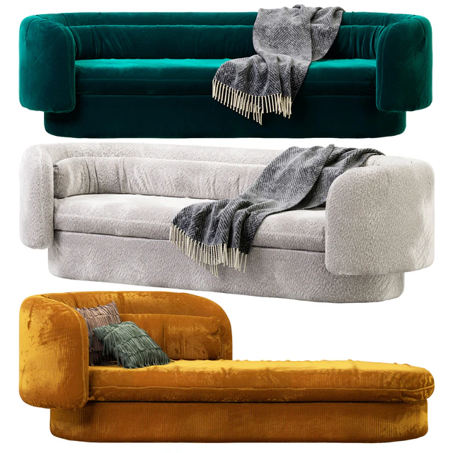 Group Philippe Malouin for SCP Chaise Lounge and Sofa — Descargar