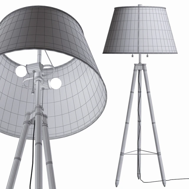 Ralph Lauren IRWIN FLOOR LAMP IN EBONY RL1720EB-L — Descargar
