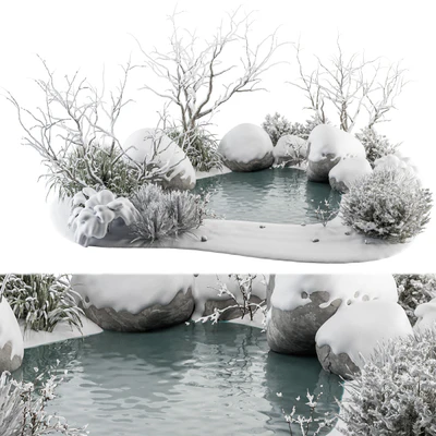 Landscape Furniture Snowy Lake - Set 48-C — Ver 1